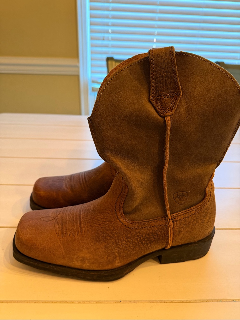 Men’s Ariat Rambler Brown Suede Western Pull-On Boots size 9D
